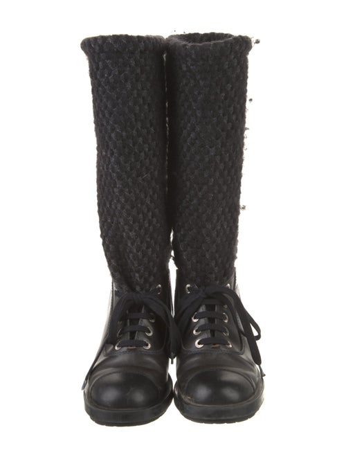 Chanel 2011 Interlocking CC Logo Boots