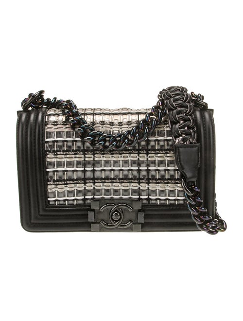 Chanel Small Woven PVC Boy Bag