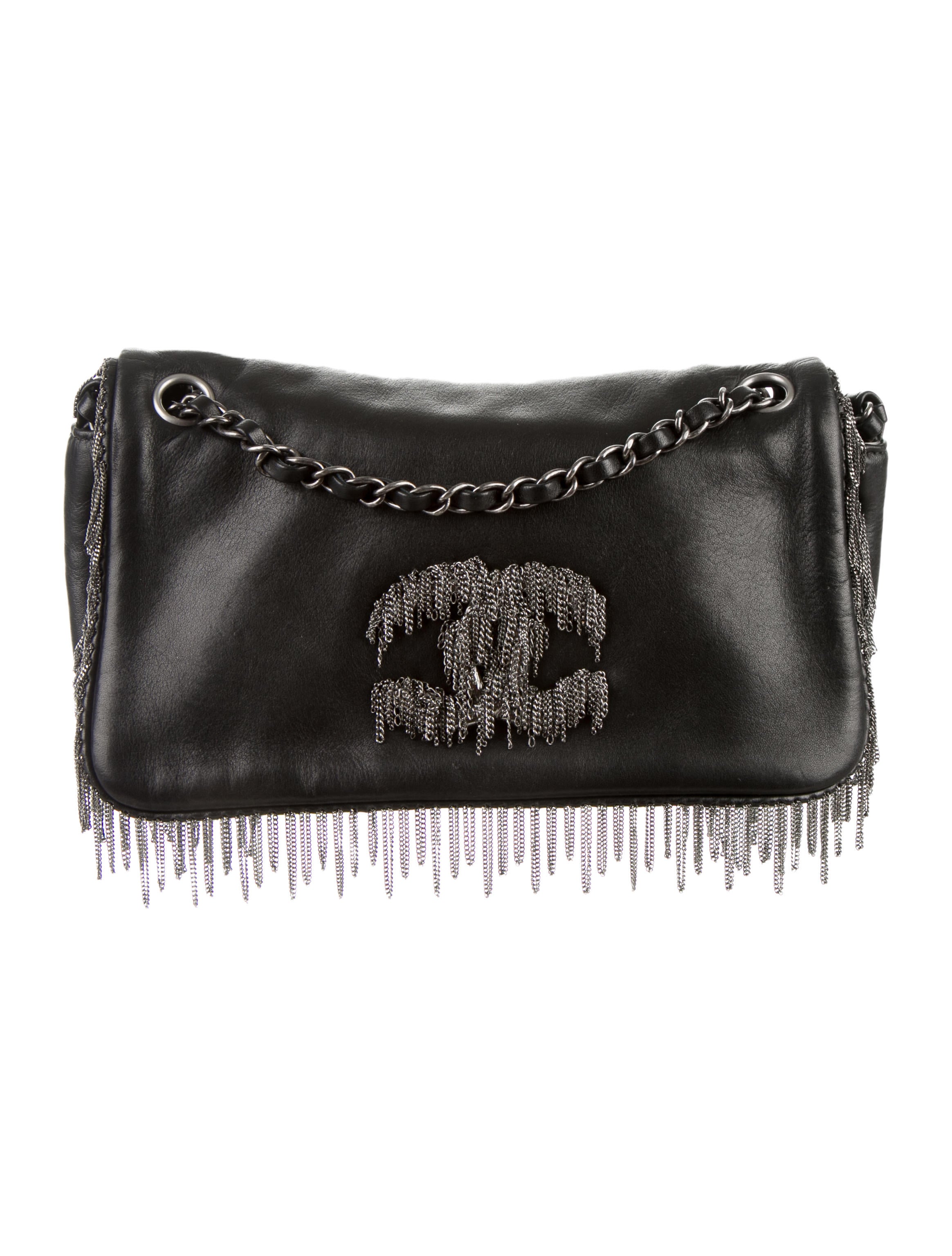 Chanel Chain Fringe Flap Bag Handbags CHA116511 The RealReal
