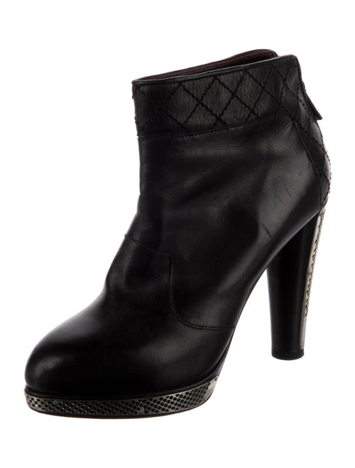 Chanel 2008 Interlocking CC Logo Boots