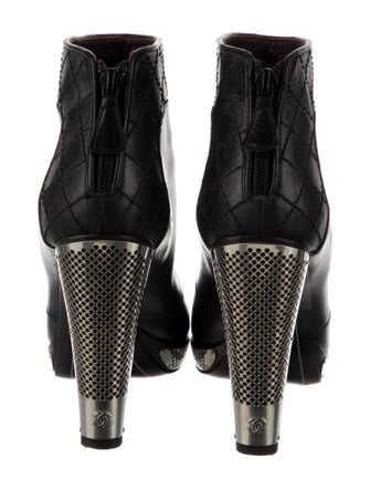 Chanel 2008 Interlocking CC Logo Boots