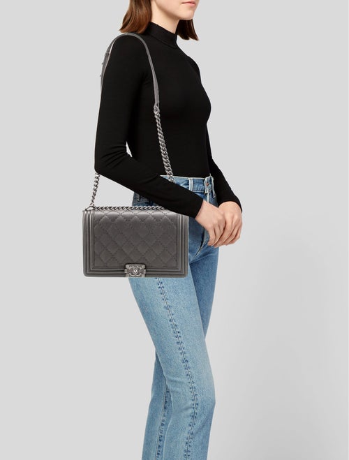 Chanel Medium Double Stitch Boy Bag