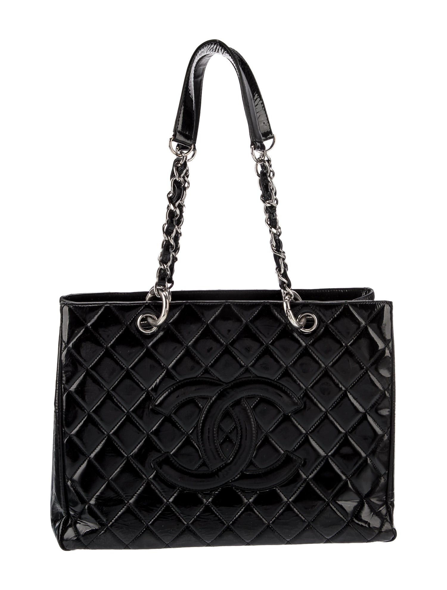 Chanel Patent Grand Shopping Tote