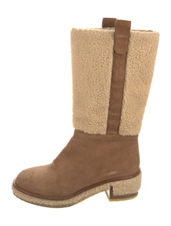 Chanel 2015 Interlocking CC Logo Boots