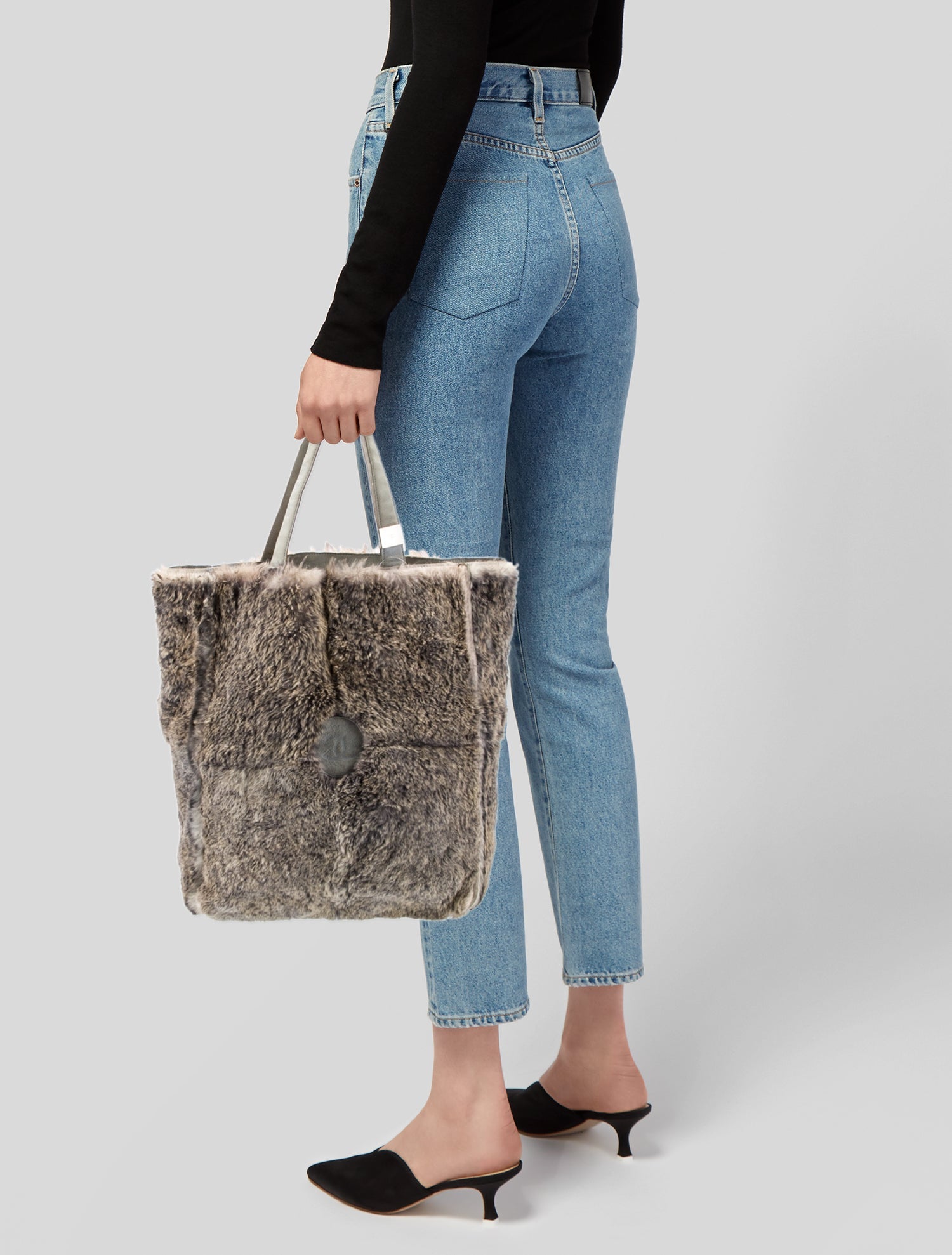 Chanel Rabbit Fur CC Tote