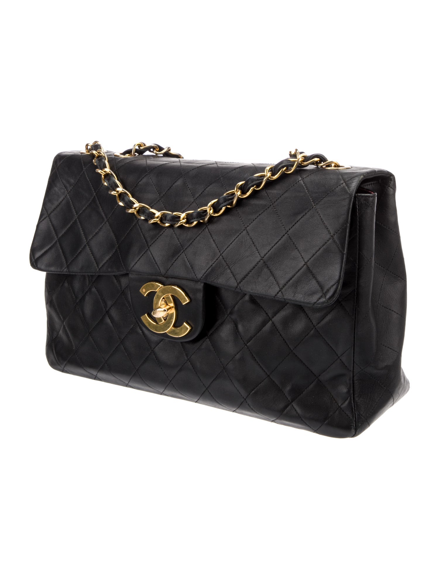 Chanel Jumbo XL Maxi Flap Bag - Black Shoulder Bags, Handbags