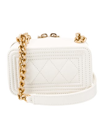 Chanel 2022 Quilted Boy Clutch w/ Chain