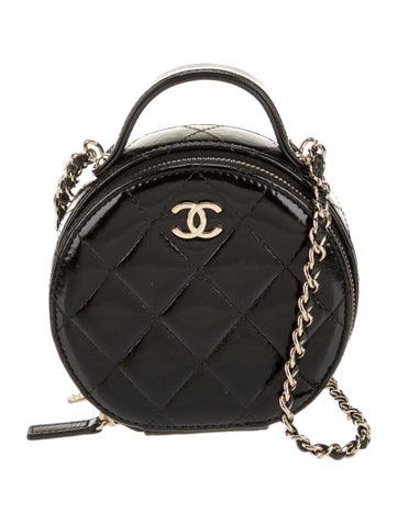 Chanel Crossbody Bags 2022 Handle With Care Round Vanity w/ Chain
