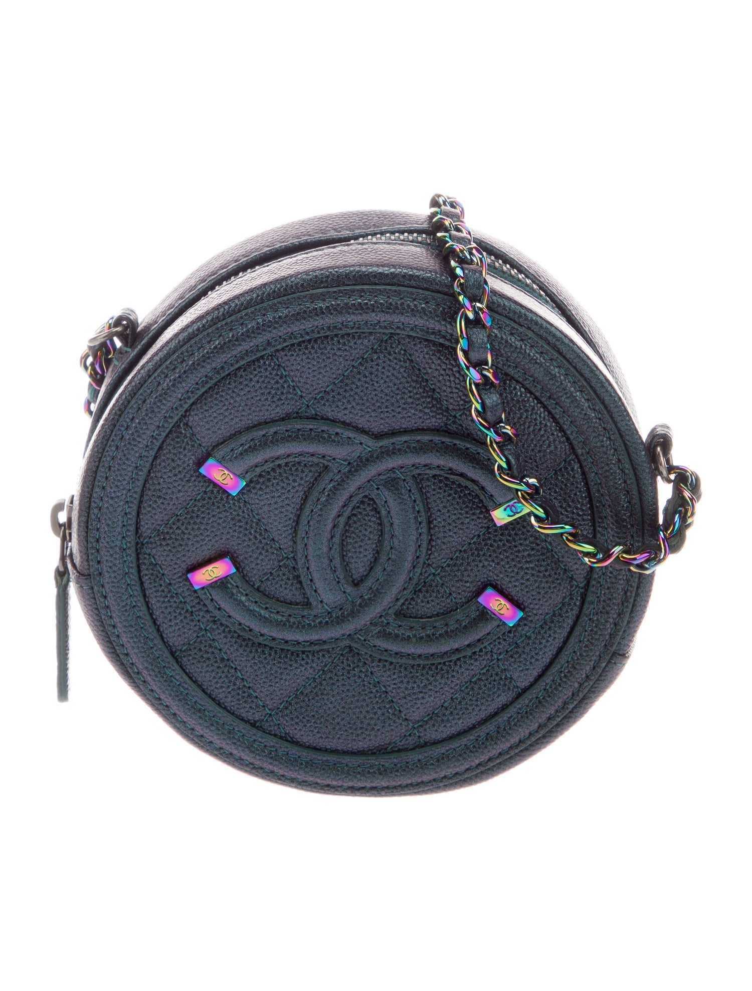 Chanel Round Filigree Crossbody Bag