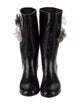 Chanel Interlocking CC Logo Rubber Rain Boots