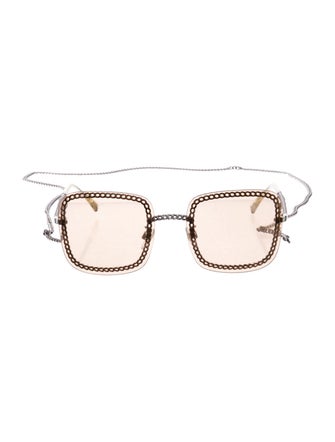 Chanel Interlocking CC Logo Square Sunglasses
