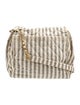 Chanel Striped Chain Shoulder Bag