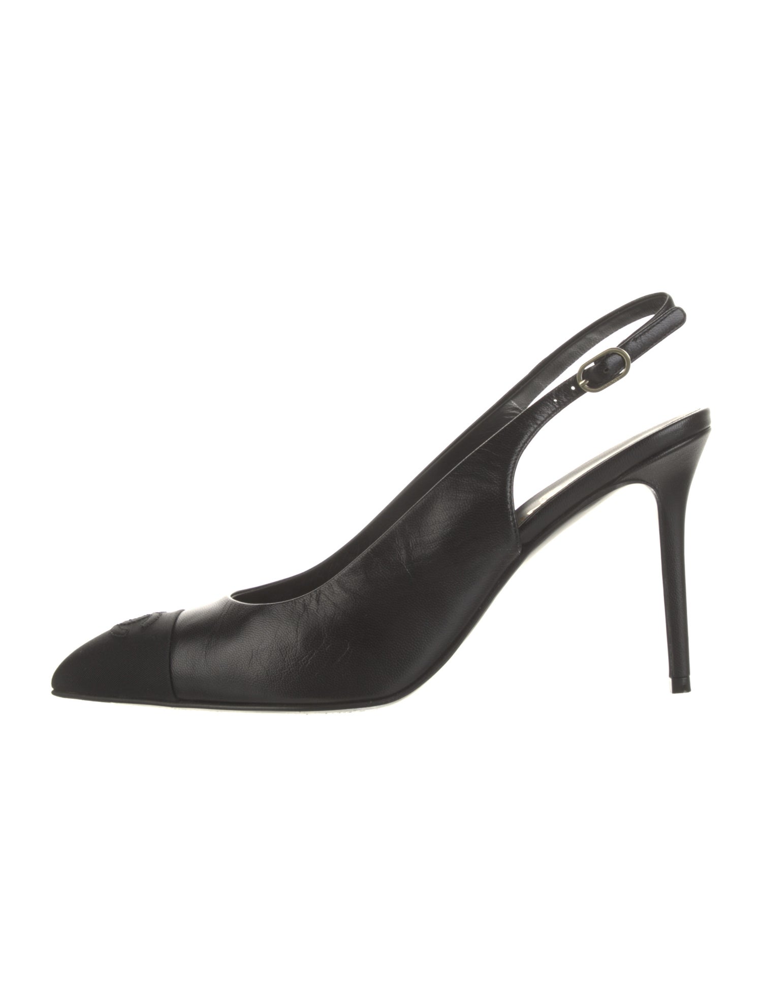 Chanel 2024 Interlocking CC Logo Slingback Pumps