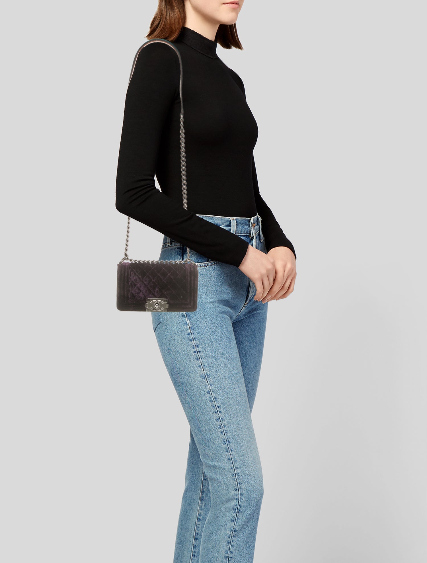 Chanel Small Velvet Boy Bag