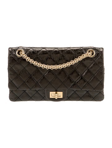 Chanel Shoulder Bags Aged Calfskin Reissue 225 Double Flap Bag