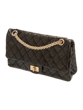 Chanel Aged Calfskin Reissue 225 Double Flap Shoulder Bag