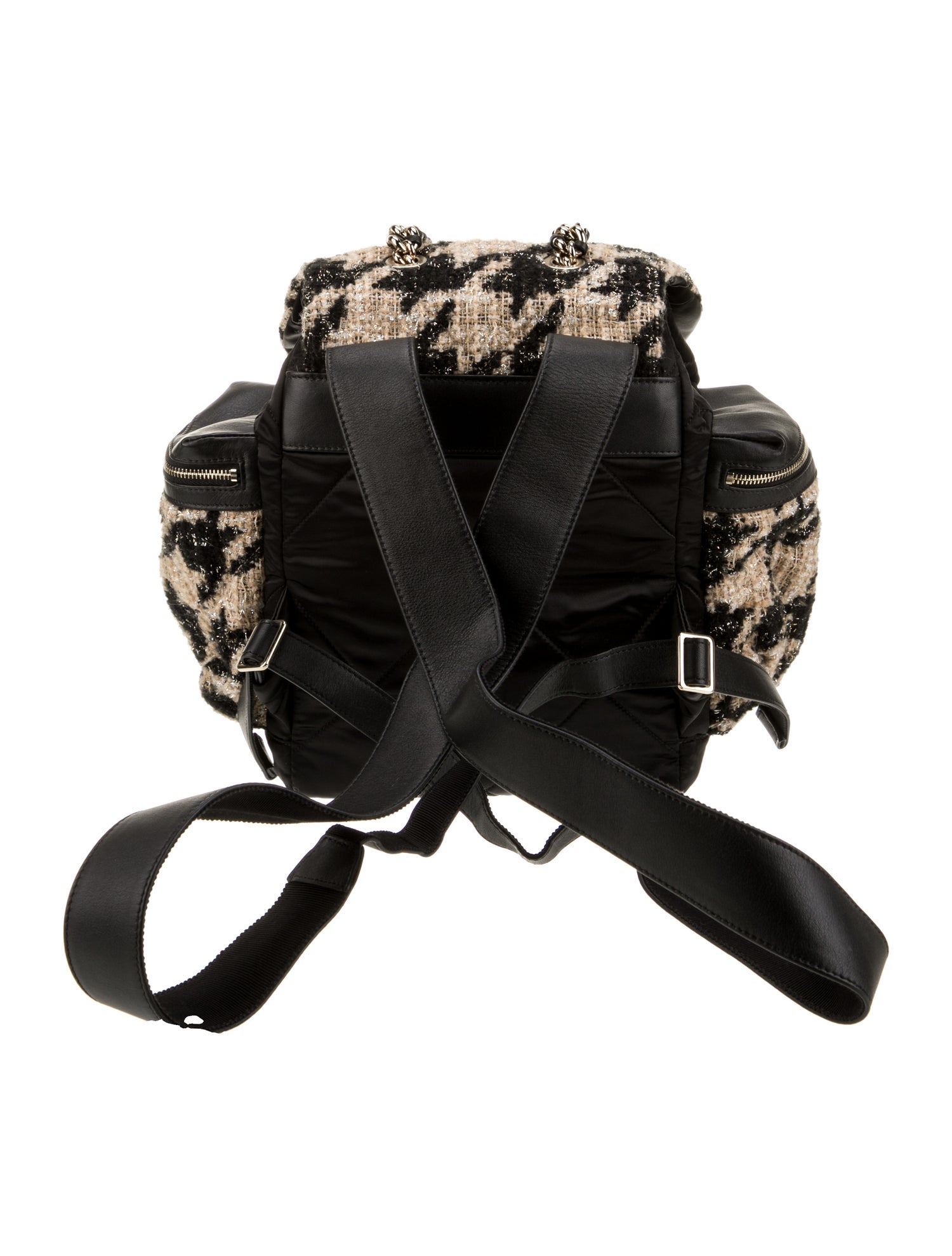 Chanel CC Tweed Quilted Backpack
