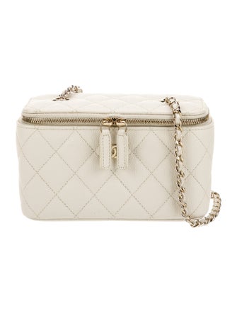 Chanel CC Quilted Vanity Case