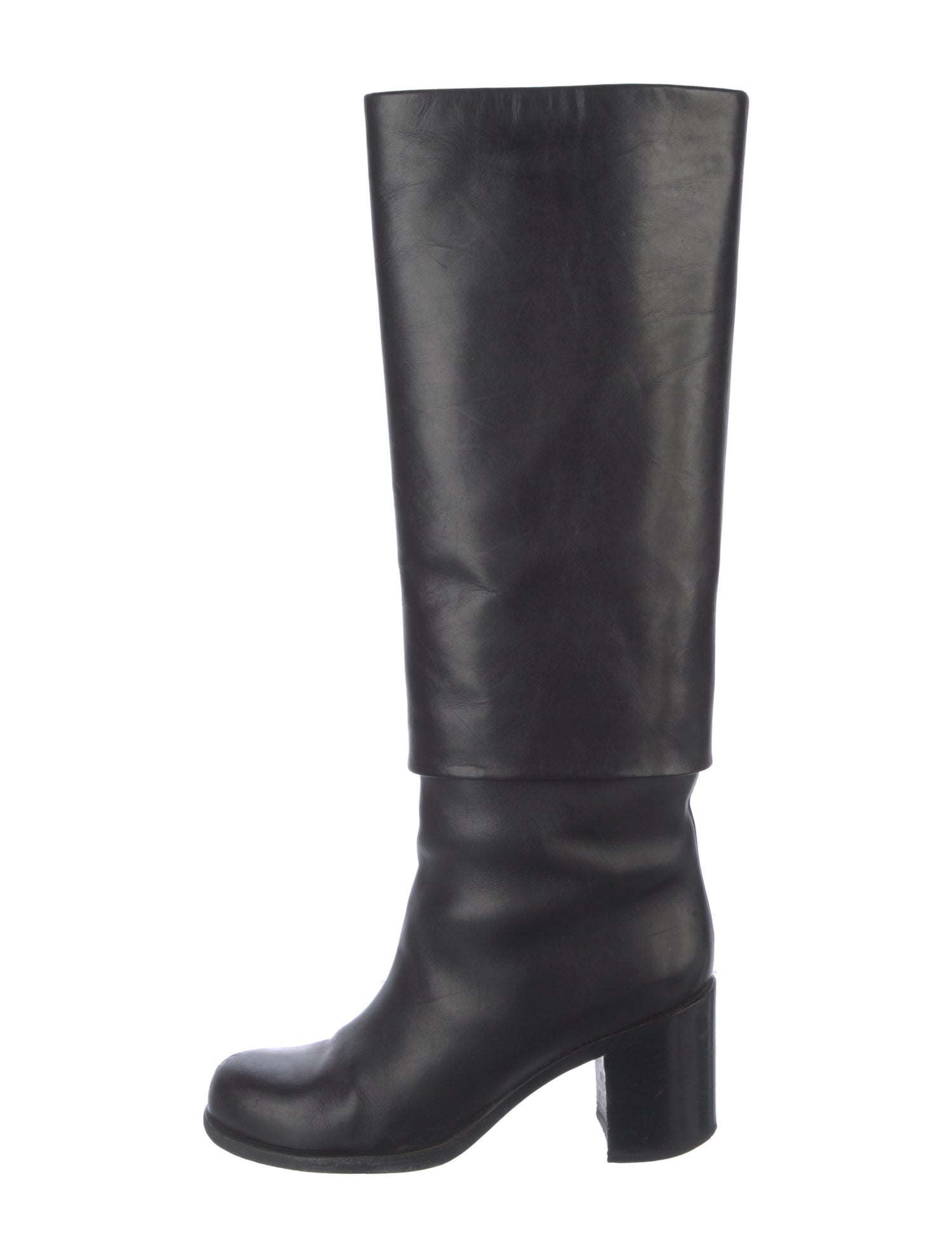 Chanel 2011 Interlocking CC Logo Riding Boots