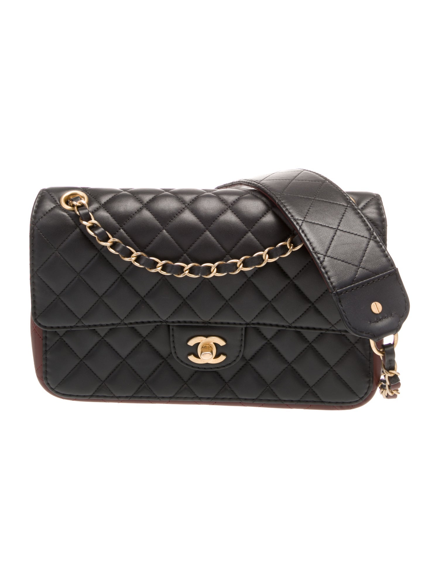 Chanel Medium Strap Into Flap Bag