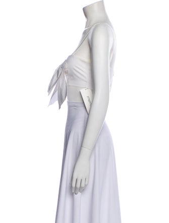 Chanel 2020 Square Neckline Crop Top