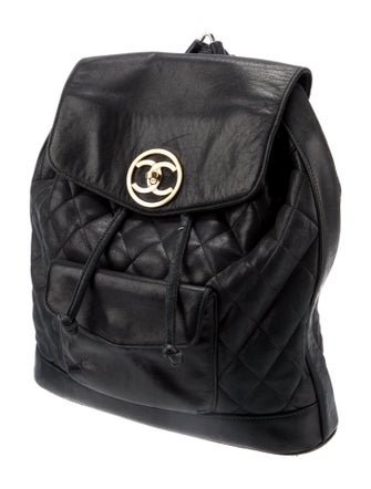 Chanel CC Quilted Backpack