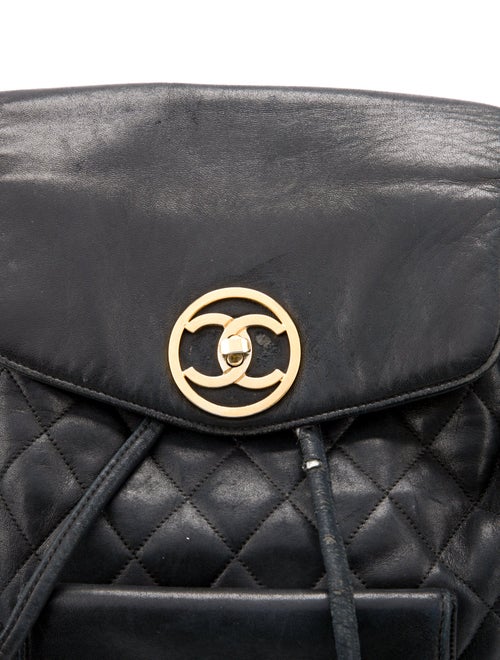 Chanel CC Quilted Backpack