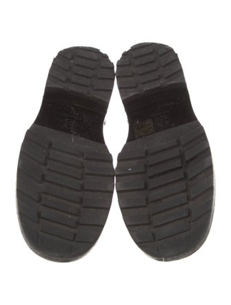 Chanel 2021 Interlocking CC Logo Combat Boots