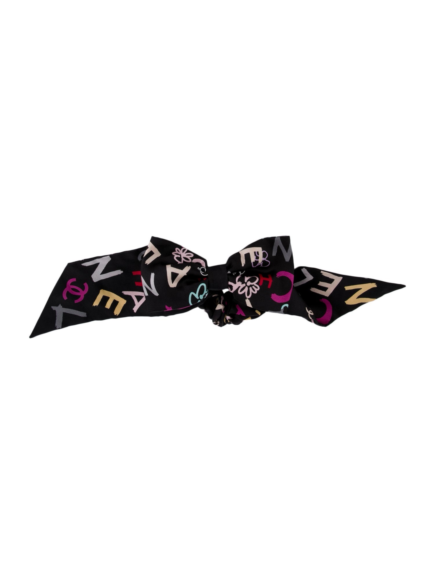 Chanel 2023 Silk Bow Scrunchie