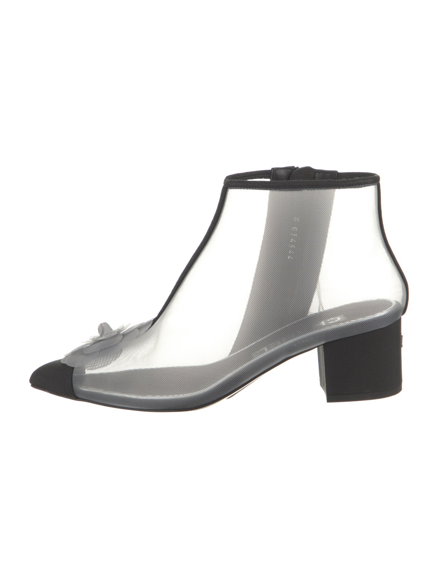 Chanel Interlocking CC Logo Chelsea Boots