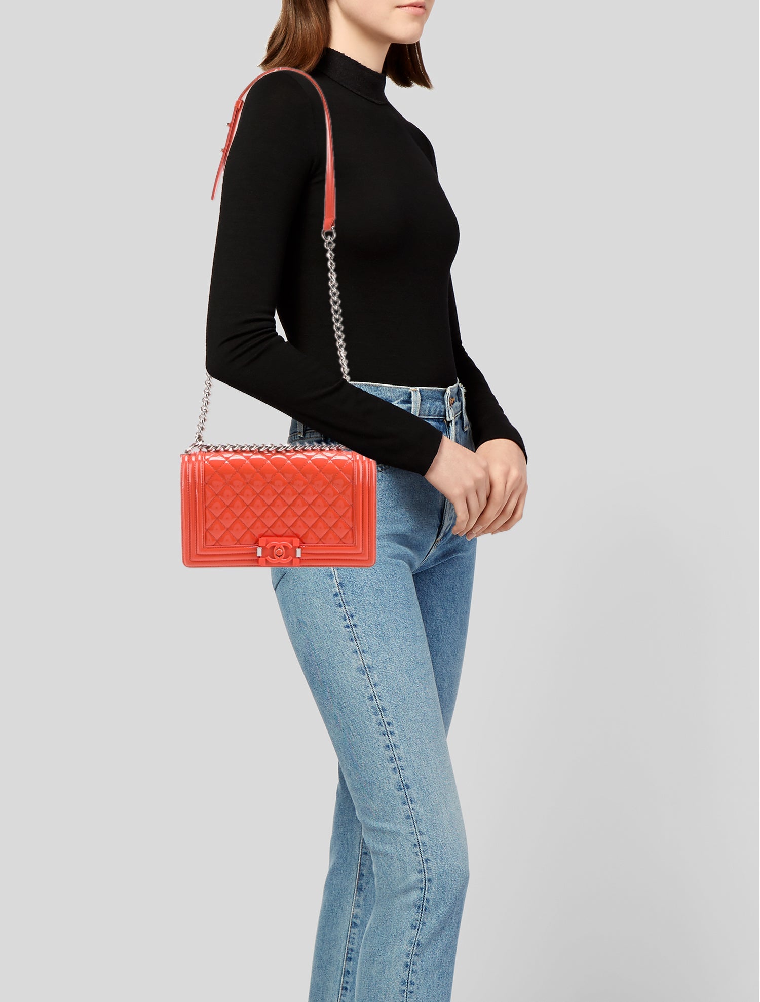 Chanel Medium Plexiglass Boy Bag