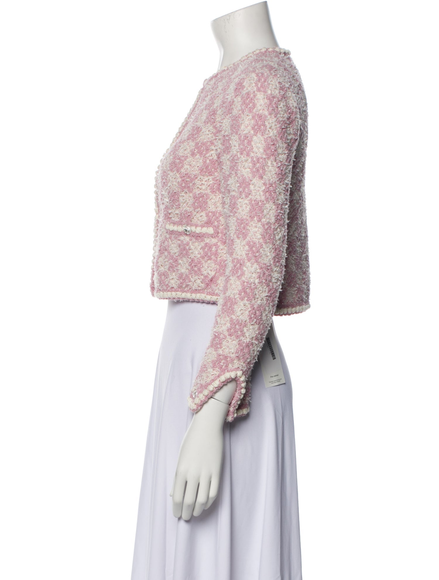 Chanel 2023 Tweed Pattern Evening Jacket