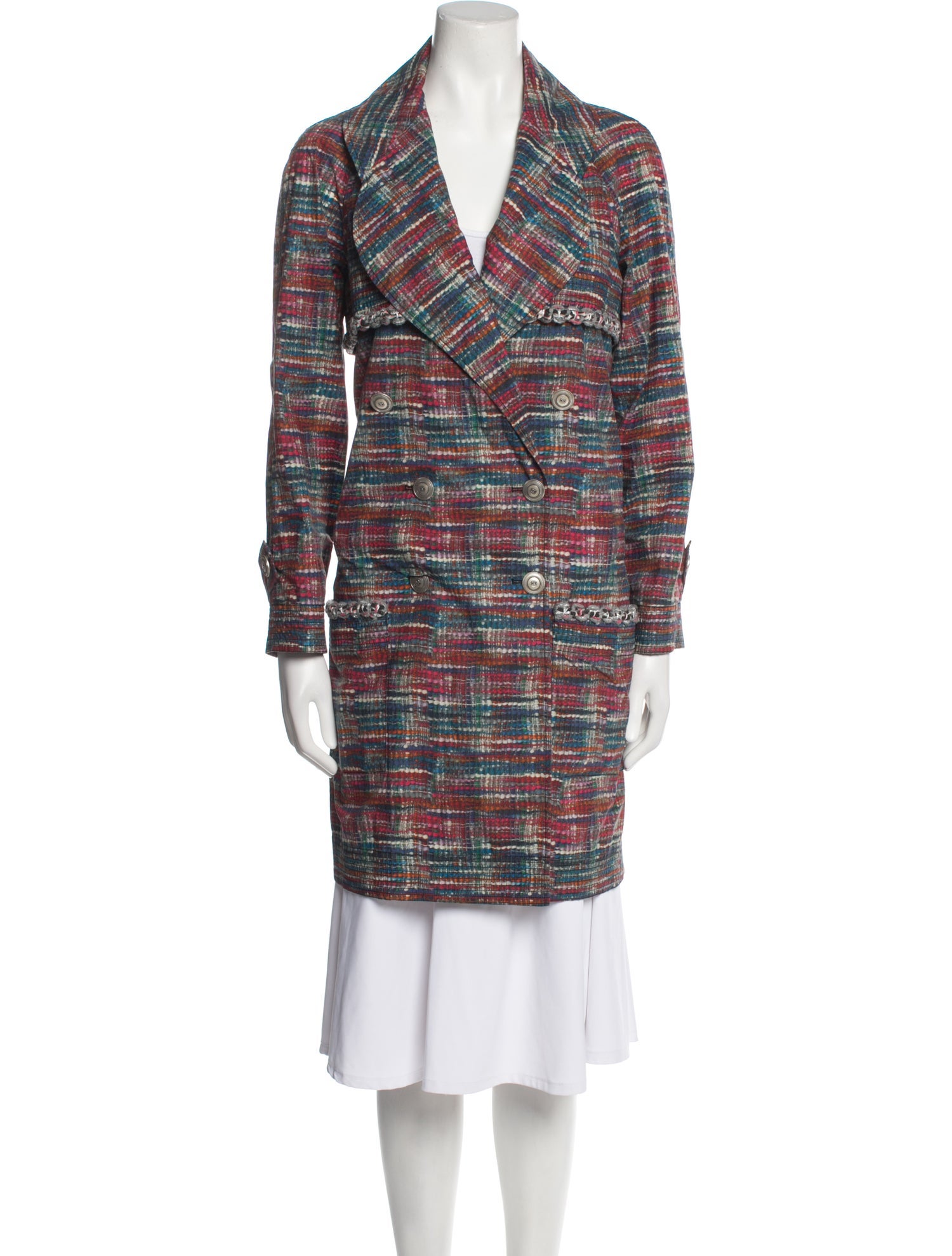 Chanel 2014 Tweed Pattern Peacoat