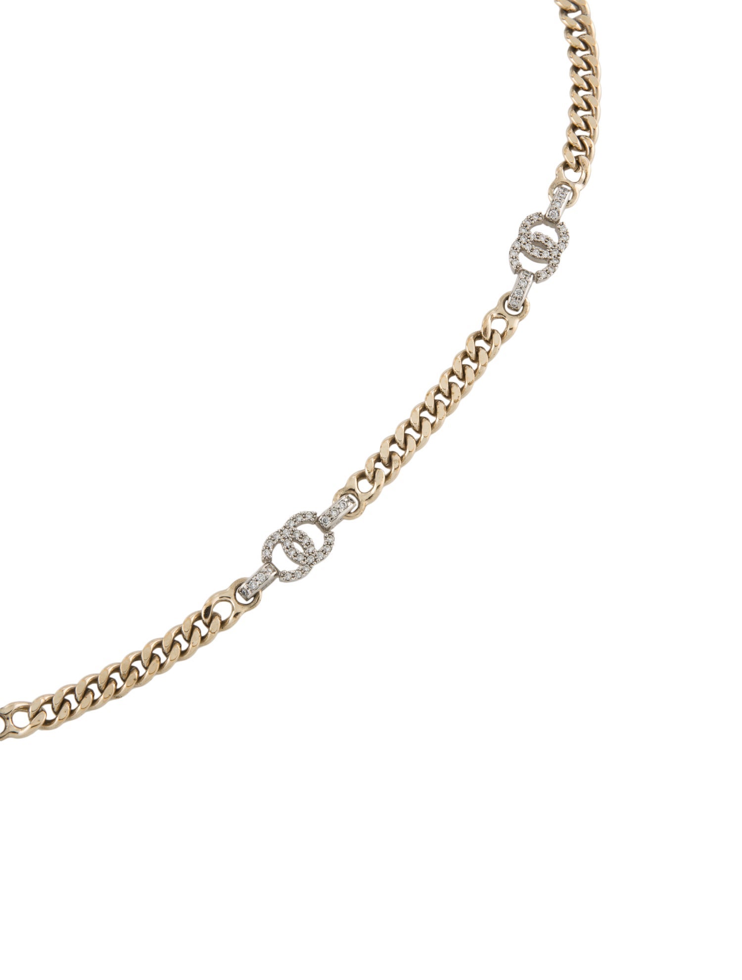 Chanel 2022 Interlocking CC Logo Chain-Link Belt