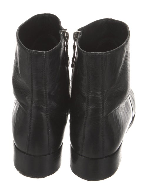 Chanel Interlocking CC Logo Leather Boots