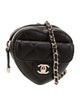 Chanel Mini CC In Love Heart Clutch w/ Chain