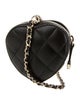 Chanel Mini CC In Love Heart Clutch w/ Chain