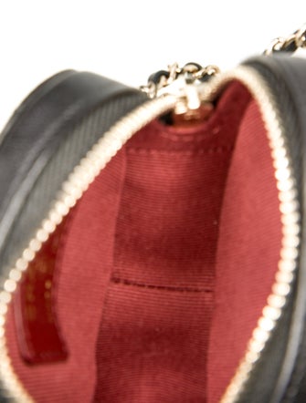 Chanel Mini CC In Love Heart Clutch w/ Chain