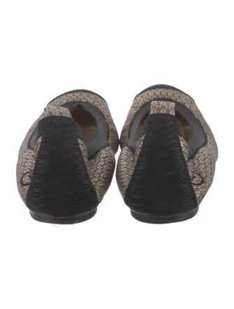 Chanel Interlocking CC Logo Embroidered Accent Ballet Flats