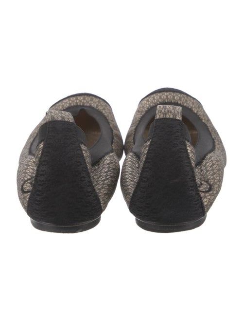 Chanel Interlocking CC Logo Embroidered Accent Ballet Flats