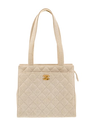 Chanel Canvas CC Tote Bag