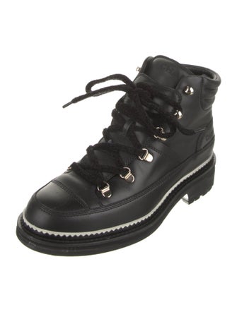 Chanel 2020 Interlocking CC Logo Combat Boots