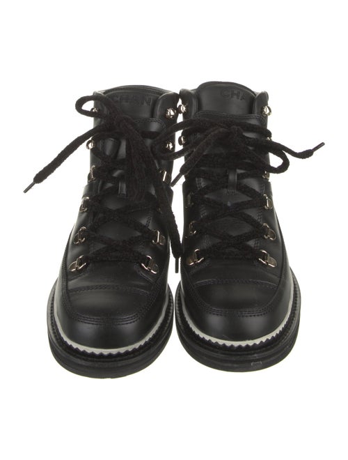 Chanel 2020 Interlocking CC Logo Combat Boots