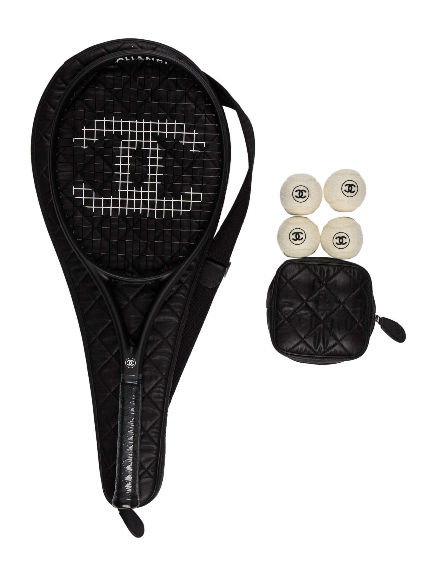 Chanel CC Tennis Racket & Carrying Case