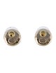 Chanel Strass CC Stud Earrings