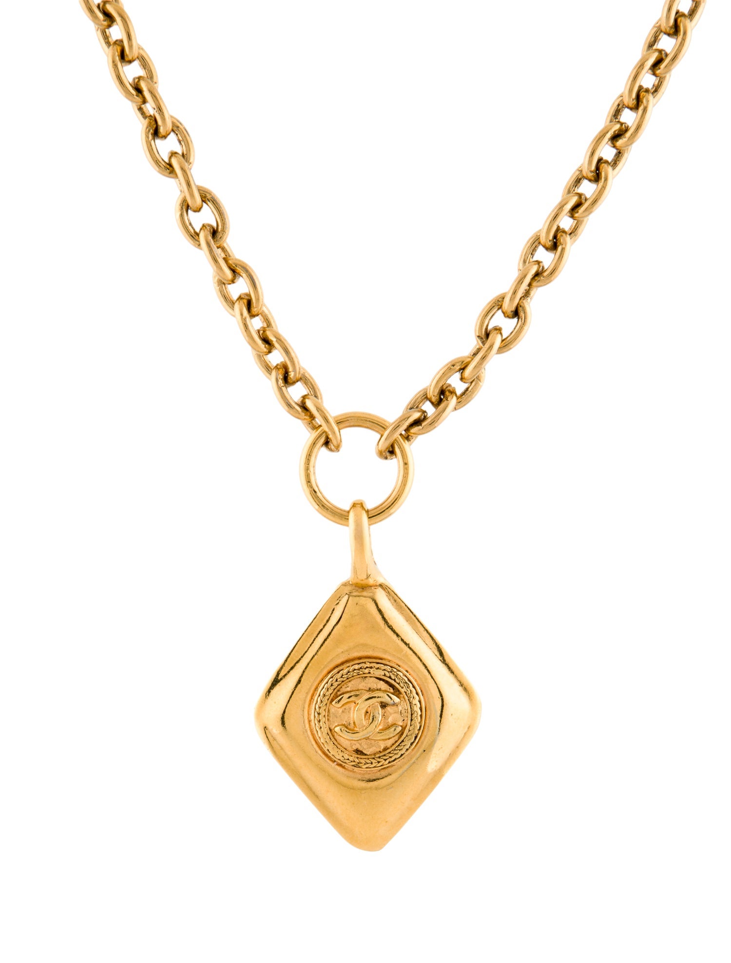 Chanel Vintage CC Pendant Necklace