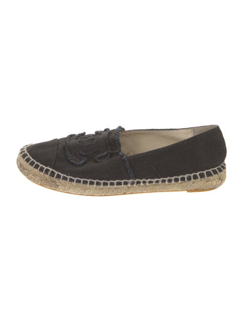 Chanel Interlocking CC Logo Canvas Espadrilles