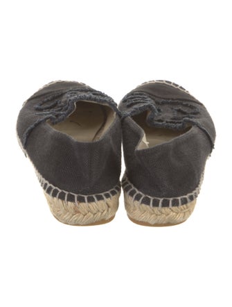 Chanel Interlocking CC Logo Canvas Espadrilles