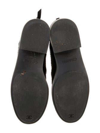 Chanel 2018 Interlocking CC Logo Lace-Up Boots