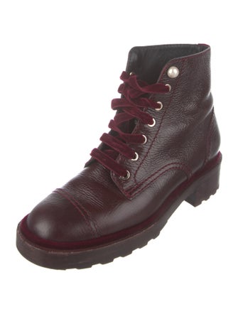 Chanel 2019 Interlocking CC Logo Combat Boots